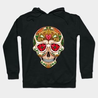 Sugar skull fancy vintage and gems day of the dead. Hoodie